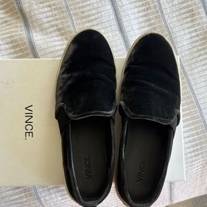 Vince Velvet Blair Sneakers Size 8